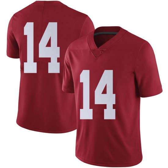 Alabama Crimson Tide Men's Thaiu Jones-Bell #14 No Name Crimson NCAA Nike Authentic Stitched College Football Jersey QF16N15BF